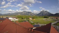 Archiv Foto Webcam Füssen: Ausblick vom Hotel Sommer 17:00