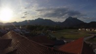 Archiv Foto Webcam Füssen: Ausblick vom Hotel Sommer 05:00
