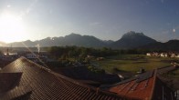 Archiv Foto Webcam Füssen: Ausblick vom Hotel Sommer 05:00