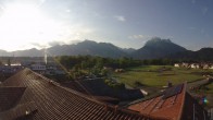 Archiv Foto Webcam Füssen: Ausblick vom Hotel Sommer 06:00