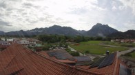 Archiv Foto Webcam Füssen: Ausblick vom Hotel Sommer 09:00