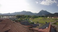 Archiv Foto Webcam Füssen: Ausblick vom Hotel Sommer 07:00