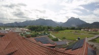 Archiv Foto Webcam Füssen: Ausblick vom Hotel Sommer 09:00