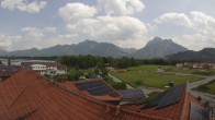 Archiv Foto Webcam Füssen: Ausblick vom Hotel Sommer 13:00