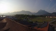Archiv Foto Webcam Füssen: Ausblick vom Hotel Sommer 05:00