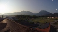 Archiv Foto Webcam Füssen: Ausblick vom Hotel Sommer 05:00