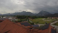 Archiv Foto Webcam Füssen: Ausblick vom Hotel Sommer 13:00