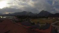 Archiv Foto Webcam Füssen: Ausblick vom Hotel Sommer 05:00