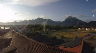 Archiv Foto Webcam Füssen: Ausblick vom Hotel Sommer 05:00