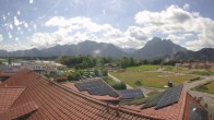 Archiv Foto Webcam Füssen: Ausblick vom Hotel Sommer 09:00