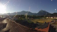 Archiv Foto Webcam Füssen: Ausblick vom Hotel Sommer 05:00