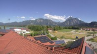Archiv Foto Webcam Füssen: Ausblick vom Hotel Sommer 15:00