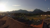 Archiv Foto Webcam Füssen: Ausblick vom Hotel Sommer 05:00