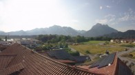 Archiv Foto Webcam Füssen: Ausblick vom Hotel Sommer 07:00