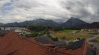 Archiv Foto Webcam Füssen: Ausblick vom Hotel Sommer 13:00