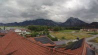Archiv Foto Webcam Füssen: Ausblick vom Hotel Sommer 13:00