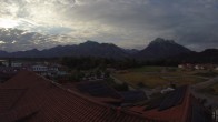 Archiv Foto Webcam Füssen: Ausblick vom Hotel Sommer 05:00