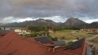 Archiv Foto Webcam Füssen: Ausblick vom Hotel Sommer 19:00
