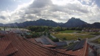 Archiv Foto Webcam Füssen: Ausblick vom Hotel Sommer 09:00