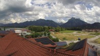 Archiv Foto Webcam Füssen: Ausblick vom Hotel Sommer 13:00