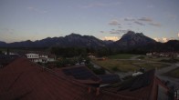 Archiv Foto Webcam Füssen: Ausblick vom Hotel Sommer 19:00