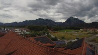 Archiv Foto Webcam Füssen: Ausblick vom Hotel Sommer 13:00
