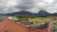 Archiv Foto Webcam Füssen: Ausblick vom Hotel Sommer 13:00