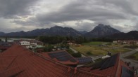Archiv Foto Webcam Füssen: Ausblick vom Hotel Sommer 19:00