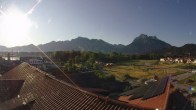 Archiv Foto Webcam Füssen: Ausblick vom Hotel Sommer 06:00