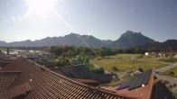 Archiv Foto Webcam Füssen: Ausblick vom Hotel Sommer 07:00