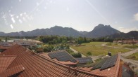 Archiv Foto Webcam Füssen: Ausblick vom Hotel Sommer 09:00