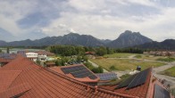 Archiv Foto Webcam Füssen: Ausblick vom Hotel Sommer 13:00