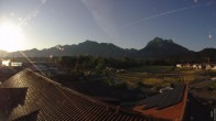 Archiv Foto Webcam Füssen: Ausblick vom Hotel Sommer 05:00