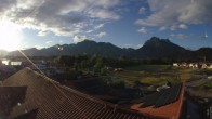 Archiv Foto Webcam Füssen: Ausblick vom Hotel Sommer 05:00