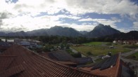 Archiv Foto Webcam Füssen: Ausblick vom Hotel Sommer 07:00