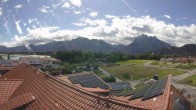Archiv Foto Webcam Füssen: Ausblick vom Hotel Sommer 09:00