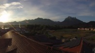 Archiv Foto Webcam Füssen: Ausblick vom Hotel Sommer 05:00
