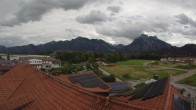 Archiv Foto Webcam Füssen: Ausblick vom Hotel Sommer 13:00