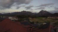 Archiv Foto Webcam Füssen: Ausblick vom Hotel Sommer 19:00