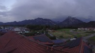 Archiv Foto Webcam Füssen: Ausblick vom Hotel Sommer 19:00
