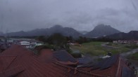 Archiv Foto Webcam Füssen: Ausblick vom Hotel Sommer 19:00