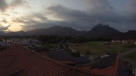 Archiv Foto Webcam Füssen: Ausblick vom Hotel Sommer 05:00