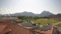 Archiv Foto Webcam Füssen: Ausblick vom Hotel Sommer 09:00