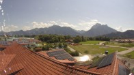 Archiv Foto Webcam Füssen: Ausblick vom Hotel Sommer 11:00