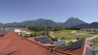 Archiv Foto Webcam Füssen: Ausblick vom Hotel Sommer 13:00
