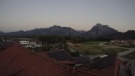 Archiv Foto Webcam Füssen: Ausblick vom Hotel Sommer 19:00