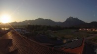 Archiv Foto Webcam Füssen: Ausblick vom Hotel Sommer 05:00