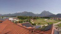 Archiv Foto Webcam Füssen: Ausblick vom Hotel Sommer 13:00