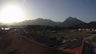 Archiv Foto Webcam Füssen: Ausblick vom Hotel Sommer 06:00