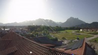 Archiv Foto Webcam Füssen: Ausblick vom Hotel Sommer 07:00
